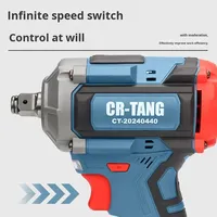 Llave de Impacto Inalámbrica de 21V sin Escobillas, 800Nm de Alto Torque, 3800 RPM, Herramienta Eléctrica con Batería de Litio para Reparación de Automóviles y Taller