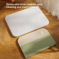 Tapis de luxe simple en éponge pour chien et chat, toutes saisons, imperméable, respirant, amovible, lavable, pour animaux de compagnie d'intérieur