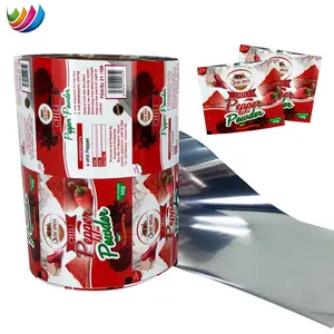 Custom Printed Chili Spice Sauce Sachet 121 Degrees Celsius Aluminium Foil Plastic Film Retort Packaging Roll For Pepper Powder