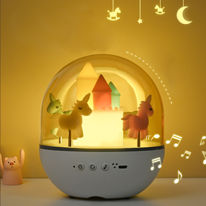 Bébé enfant en bas âge enfants cadeau de vacances boîte à musique lampe de chevet confortable soins infirmiers veilleuse lumière ambiante - Product Image 1