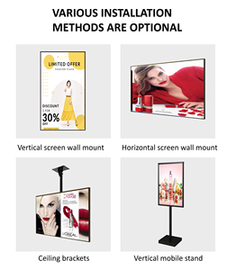 <span class=keywords><strong>Android</strong></span> kỹ thuật số biển media <span class=keywords><strong>player</strong></span> cho sử dụng trong nhà cho 32 đến 65 inch hiển thị cho sân bay thiết bị đầu cuối Nhà hàng Trung tâm mua sắm - Product Image 2