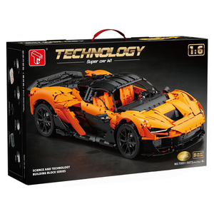 DISPONIBILE T5051 MOC Auto Sportiva Arancione 1:6, Blocchi da Costruzione Tecnici, Modello Assemblabile, Giocattoli per Ragazzi, Set Regalo di Natale - Product Image 2