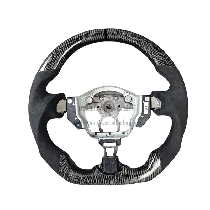 Bande noire + Alcantara + fibre de carbone