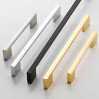 Poignée en aluminium chromé or noir pour tiroir de cuisine et armoire – Style et fonctionnalité