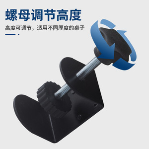 Left Steel Foldable Desktop Keyboard Tray Triangle Shape No Drill Installation With <b>Wrist</b> <b>Rest</b> For Computer Use - Product Image 4