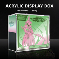 Boîte d'entraînement classique Elite Trainer Box (ETB) en acrylique PlexiWood recyclable et résistant à l'eau, pour présentoir Yugioh, Pokémon TCG Ultra Premium