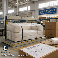 Canapé de compression Zenmoon pour le commerce extérieur, directement de l'usine ; Canapé-lit combiné pour salon ; Emballé sous vide, usage domestique, 2-en-1, rotatif, en métal