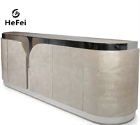 Comptoir de bar modulaire en métal |   Zone de réception en acier inoxydable |   Conception personnalisée