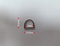 Luxus Light Gold Metall Messing D-Ring Set 10mm-25mm Geschweißte D-Ringe Schiebe gürtels chnalle für Rucksäcke