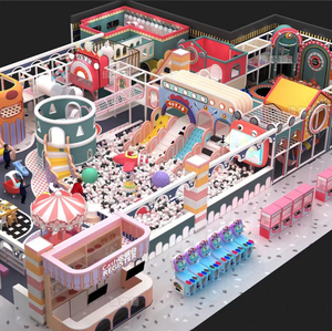 Centre commercial coloré enfants aire de jeux ensemble intérieur <span class=keywords><strong>chambre</strong></span> d'enfants aire de jeux enfants équipement de terrain de jeu intérieur avec piscine à balles - Product Image 5