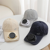 Casquette d'été solaire à ventilateur intégré pour adultes unisexe, idéale pour les loisirs, les voyages, la protection solaire respirante et réglable