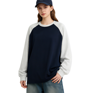 TKAN420, Camiseta extragrande de algodón personalizada de manga larga para mujer, camisetas holgadas transpirables, ropa elástica ajustada para Unisex - Product Image 1