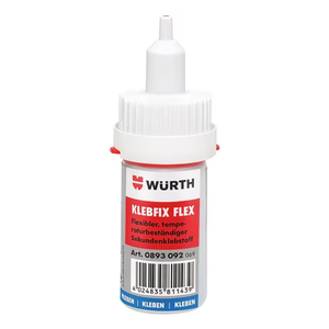 Adhesivo Flexible y Fuerte Original WURTH Klebfix, Adhesivo de Secado Rápido para Metales, Plásticos y Goma, 20 g - Product Image 1