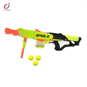 Chengji wholesale boys outdoor activities shooting game plastic soft bullet rifles toys foam ball gun popper