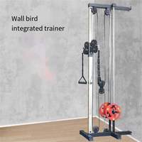 ZJFIT Station de musculation murale en acier pour la maison, système de poulies double réglable, multifonction, 30 kg