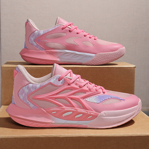 Chaussures de sport respirantes personnalisées en gros pour le printemps, baskets à semelle souple en caoutchouc pour femmes et hommes, chaussures de basketball en maille - Product Image 3