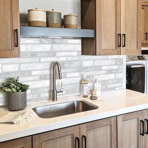 Autocollant 3D à peler et coller, <span class=keywords><strong>petit</strong></span> autocollant carré en cristal époxy de qualité supérieure pour carreaux de salle de bain, autocollants imperméables - Product Image 5