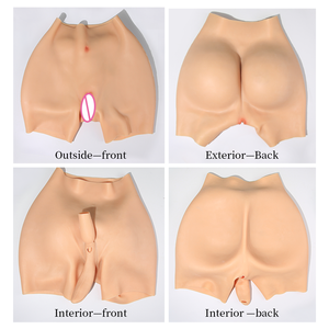 Pantalones de Vagina Falsa de Silicona para Hombre OEM/ODM, Glúteos Sexis para Cosplay de Shemale, Crossdresser, Drag Queen, Pantalón Realzador de Cadera en 6 Colores - Product Image 2