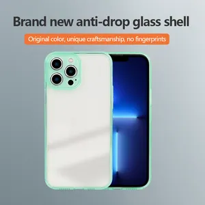 Ultra dünne galvani sierte Glass chale Stoß feste Hülle Handy für Iphone 13 Pro Silikon hülle iPhone