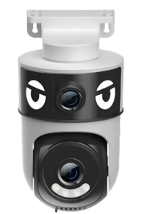 كاميرا أمان خارجية مع إنذار صوتي، كاميرا منزلية Icsee بدقة 6 ميجابكسل بعدسة مزدوجة ورؤية ليلية وكشف للحركة، كاميرا مراقبة IP واي فاي PTZ - Product Image 4