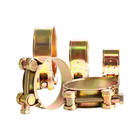 Verrouillage électrique robuste à double pêne hydraulique en acier inoxydable 304 poli miroir, ensemble de colliers de serrage à dégagement rapide métrique OEM