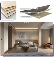 Panneau mural en PVC moderne de 40cm 60cm de largeur Panneau de coffrage en plastique creux classique avec fonction étanche