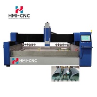 Centro de Trabajo Automático CNC para Vidrio y Espejos, Equipo de Fresado, Máquina de Corte y Fresado Universal CNC