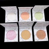 Lilywild vente en gros maquillage pour les yeux pressé surligneur Palette rose maquillage visage paillettes Pigment crémeux Gel surligneur pour le visage