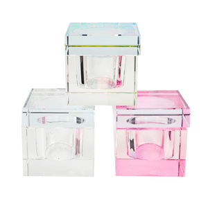 Recipiente de Cristal con Tapa para Líquidos de Uñas, Soporte para Líquido Acrílico para Salón de Manicura - Product Image 1