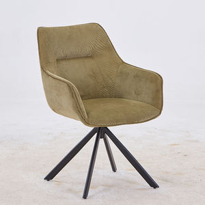 <span class=keywords><strong>Fauteuil</strong></span> en tissu blanc avec pieds pivotants en métal design italien Chaise longue d'hôtel Chaise pivotante <span class=keywords><strong>de</strong></span> salon - Product Image 5