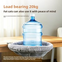 Lit pour chat en velours le plus vendu - Pliable, style bureau et hamac, design respirant et chaud pour usage intérieur