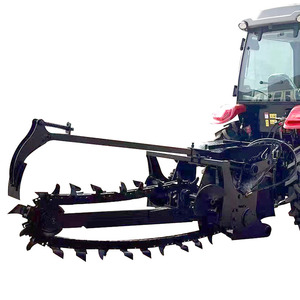 Trancheuse à chaîne montée sur <span class=keywords><strong>tracteur</strong></span>, attelage 3 points, entraînée par prise de force, <span class=keywords><strong>pour</strong></span> le creusement de canalisations d'irrigation agricoles et la pose de câbles - Product Image 1