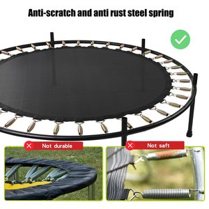 Mini trampoline rond pour enfants et adultes, trampoline à bungee avec filet de sécurité pour usage domestique - Product Image 5