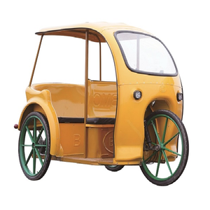 Triciclo de transporte con un solo brazo de suspensión delantera, mini triciclo de 3 ruedas para adultos con carrocería abierta para pasajeros - Product Image 1