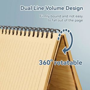 Father's Day Gifts Wholesale Sets Gift Box Bamboo Custom <b>Journal</b> Spiral Custom Spiral Notebooks for School - Product Image 5