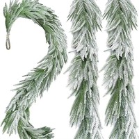 Guirlande de Noël en PVC artificiel effet neige, nouvelle arrivée, vente en gros d'usine, décoration murale intérieure, création d'ambiance