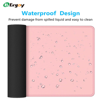 Tapis de bureau rose rectangulaire de taille personnalisée Tapis de souris grand format antidérapant Tapis de souris de jeu étanche par sublimation