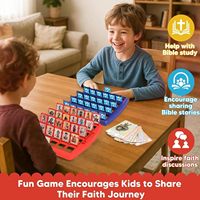 Jeu de devinettes sur les personnages bibliques pour enfants et familles avec 24 personnages et cartes de versets pour l'apprentissage de la foi et l'étude en groupe