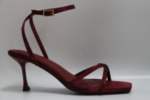 Sandali di Lusso da Donna con Tacco Alto di Designer, Marche Famose, Personalizzabili, Estivi con Cinturino alla Caviglia, Slip-On, Tacco Sottile con Strass - Product Image 3