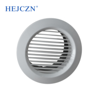 Grille de ventilation verticale ronde moderne en PVC pour plafond, sortie d'air frais pour bureau, cache de ventilation de climatisation