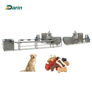全自動ペットフード犬はシングルドッグキャットペットフード生産ライン押出機キャットフード製造機を扱います