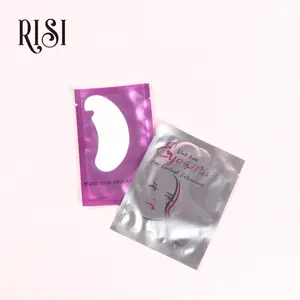 RISI Manufacture Eye Patches Hydrogel High Quality Free Design OEM/ODM Under Eye Gel Pads Disposable Lint Free Under Eye Pads
