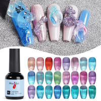 Missgel Vernis à ongles gel UV effet œil de chat réfléchissant, sans cruauté, non toxique, avec logo personnalisé, très bonne tenue, couleur qui s'enlève facilement