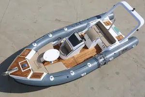 20ft RIB600 Fiberglass Hull Floor Luxurious Boat For Sale