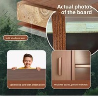 Bureau d'ordinateur en bois massif écologique avec étagère intégrée, bureau d'étude à domicile pour les élèves du collège, bureau pour les devoirs dans la chambre