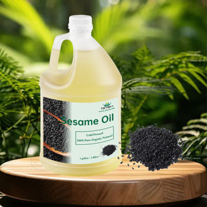 Huile de <span class=keywords><strong>sésame</strong></span> <span class=keywords><strong>noir</strong></span> biologique en gros, 25 kilogrammes, 100% pure, pressée à froid, huile de base extraite de plantes, soin des cheveux - Product Image 4