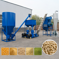 Usine de fabrication de granulés d'aliments pour animaux à capacité flexible pour les fermes, les cooperatives et les producteurs d'aliments commerciaux