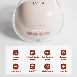 Pompe à lait rechargeable NCVI <span class=keywords><strong>sans</strong></span> BPA, 4 modes, 9 niveaux, 2 pièces, forte aspiration, avec embouts de 21/24 mm, 8111 - Product Image 6
