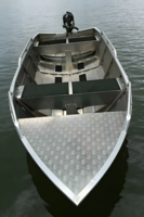 Perahu Nelayan Aluminium Las Penuh untuk Olahraga Memancing di Danau, Sungai, dan Laut, Perahu Jon dan Perahu Luar Mesin yang Dikustomisasi Pabrik dengan Pengelasan Argon