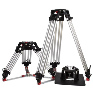 Jiepai 100P Support de caméra vidéo robuste <span class=keywords><strong>pour</strong></span> diffusion professionnelle Pieds de trépied stables de 100mm <span class=keywords><strong>pour</strong></span> tournage de tournages - Product Image 1